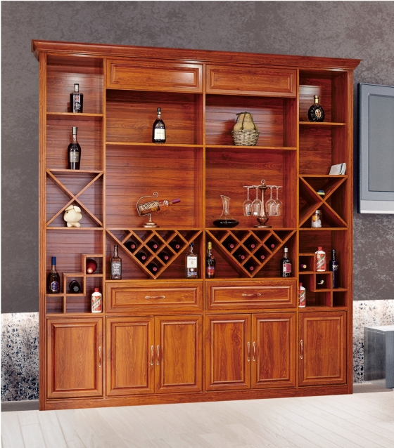 全鋁酒柜-01（風格：中式；顏色：金橡）